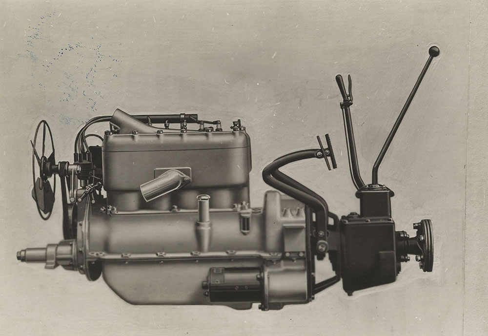 Crow- Elkhart- 1920 4 cyl. motor, generator side