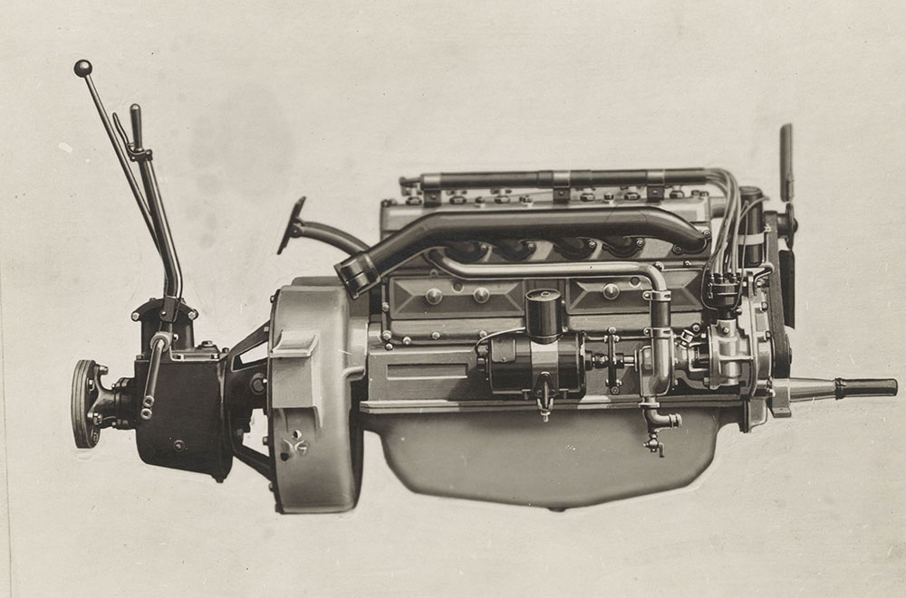 Crow- Elkhart- 1920 6 cyl. motor, generator side