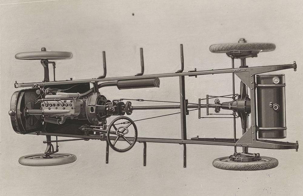 Plan view of Crow-Elkhart 4 Cyl. Chassis- 1920