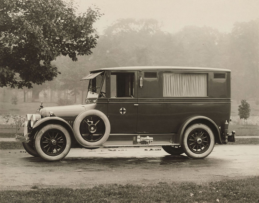The Cunningham Car, Style No. 138A, Model V, 1923. Ambulance