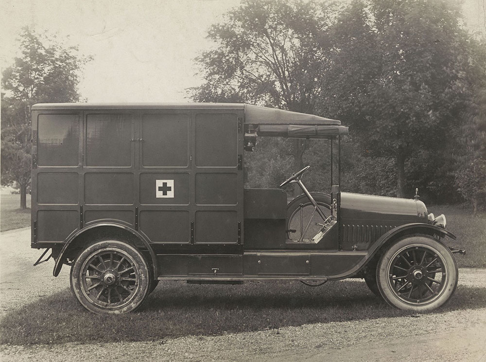 The Cunningham Car, Style No. 55A, Model V, 1917. Ambulance