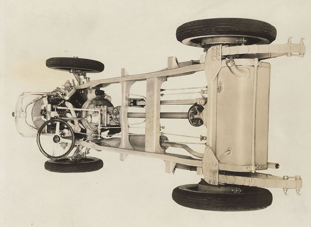 Cunningham- 1925. 8 cyl. new crankshaft chassis.