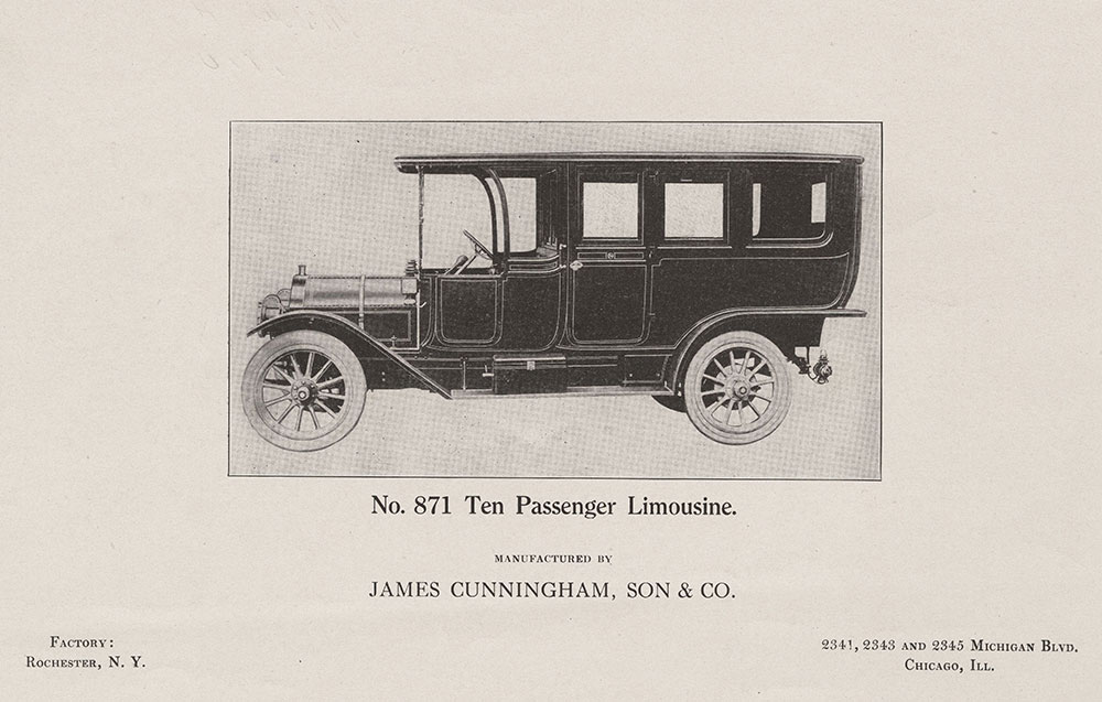 Cunningham, Model H, 1910.