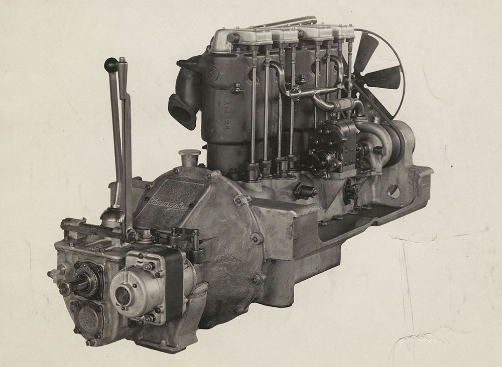 The Cunningham Car, Model S, 1914. Engine