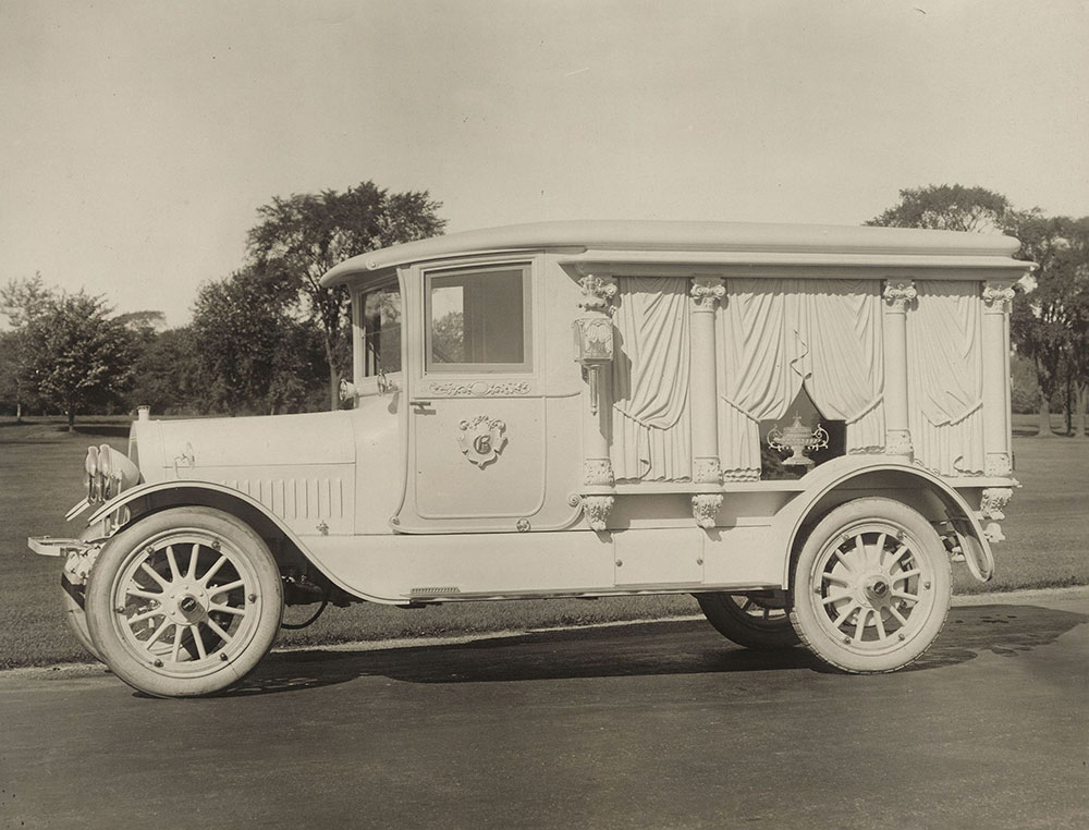 The Cunningham Car, Style No. 1016, Model R, 1914. Hearse