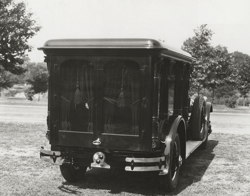 Cunningham, 279 A, V-9, 1929. Hearse, rear view