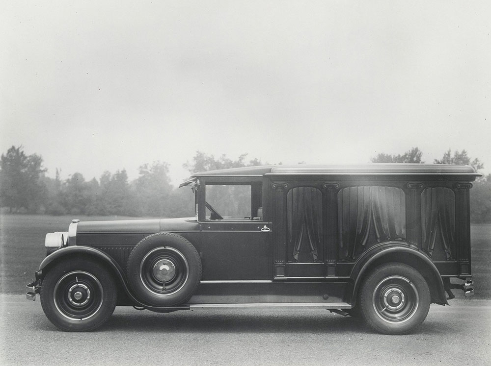 Cunningham, 1930 carved wood hearse