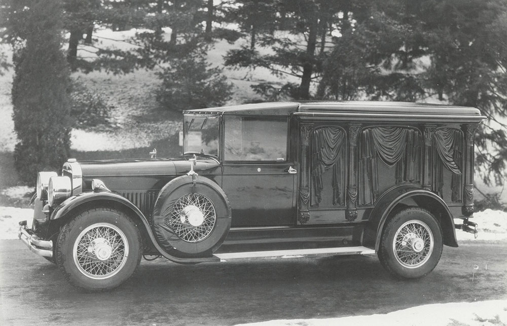 Cunningham carved funeral town car, built on Cunningham chassis. 1933