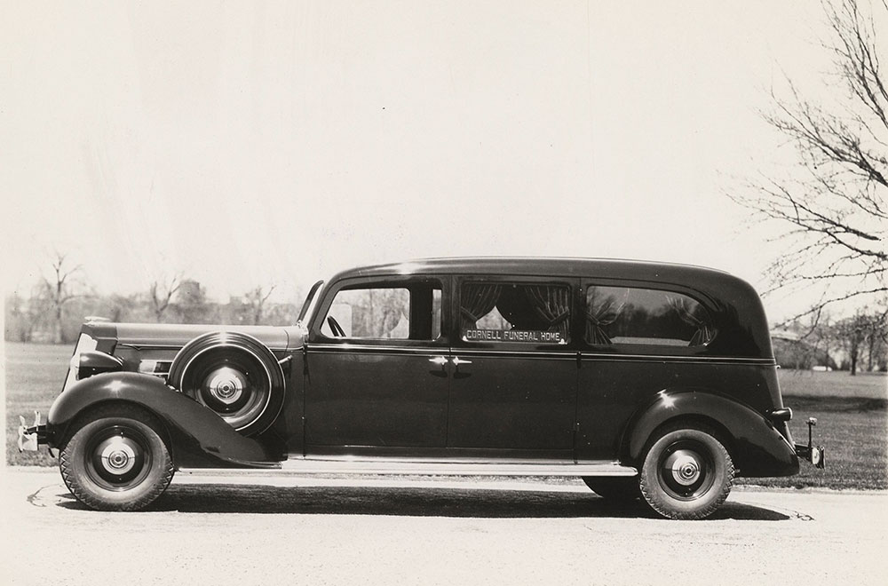 The Cunningham Car, Style No. 358 A, Model Packard Chassis, 1935. Side loading limousine hearse