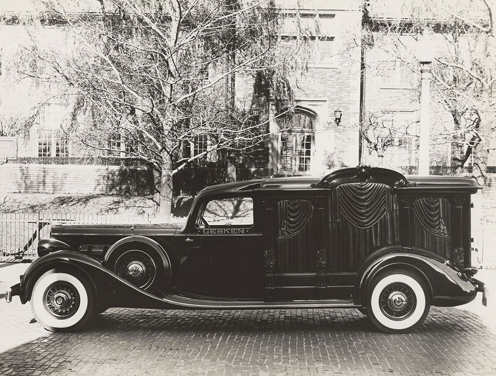 The Cunningham Car, Style No. 356 A, built on Packard Chassis, 1934. Carved panel hearse