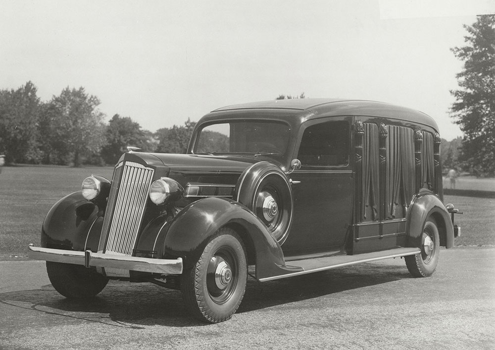 Cunningham, 361 A carved panel hearse built on Packard 120 Chassis, 1935