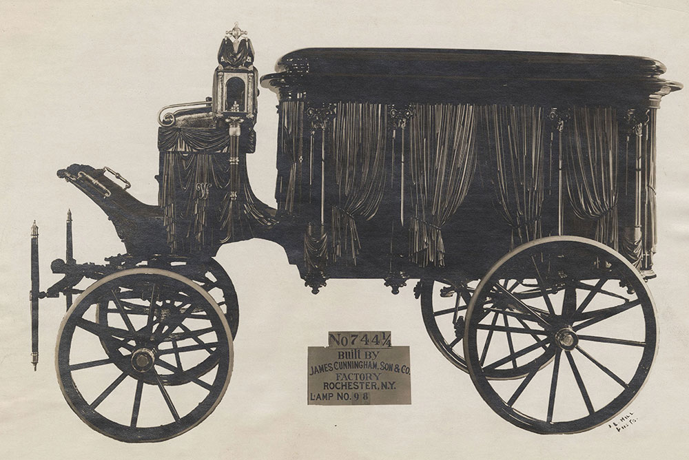 Cunningham horse drawn hearse