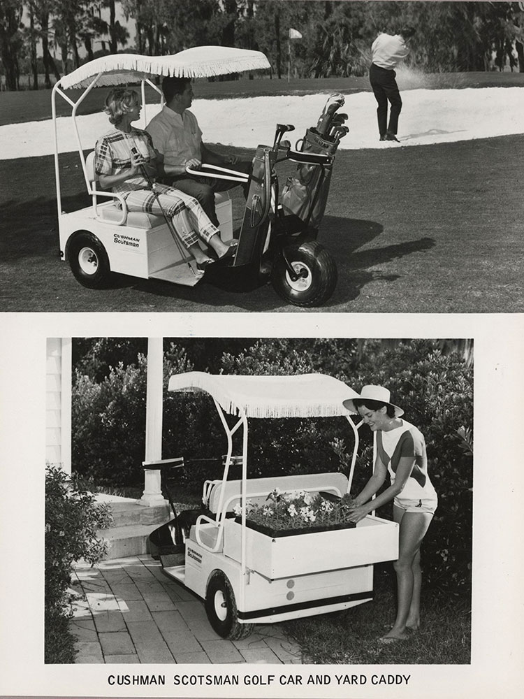 Cushman Scotsman Golf Car and Yard Caddy, 1972.