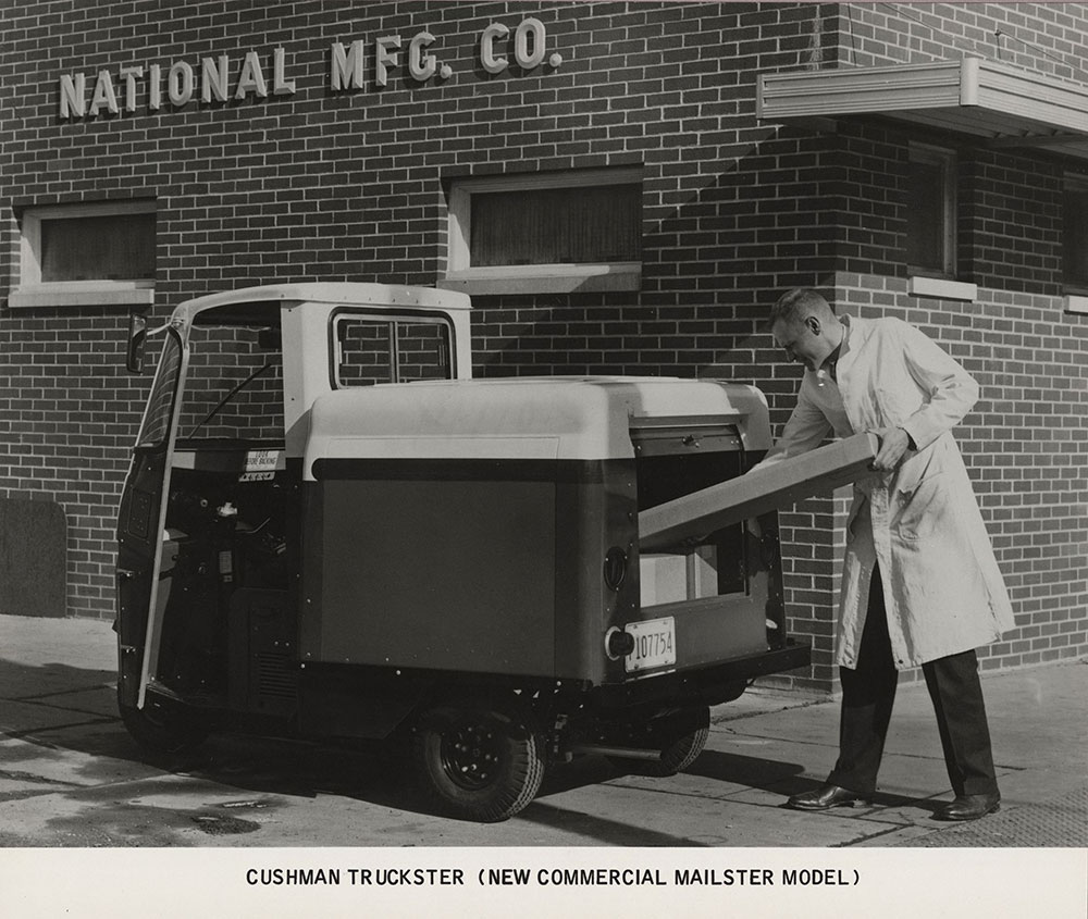 Cushman Truckster (new commercial Mailster model), 1972.