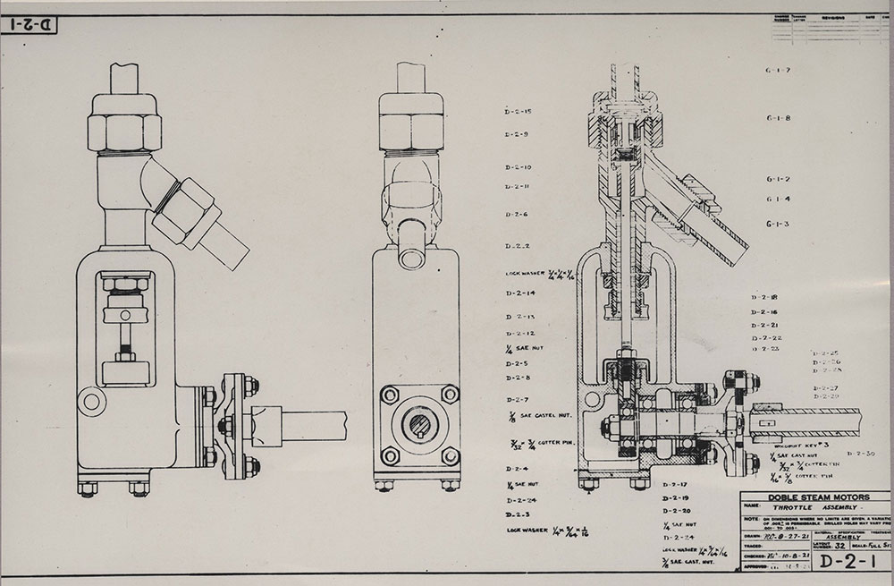 Doble- Throttle Assembly, 1922.