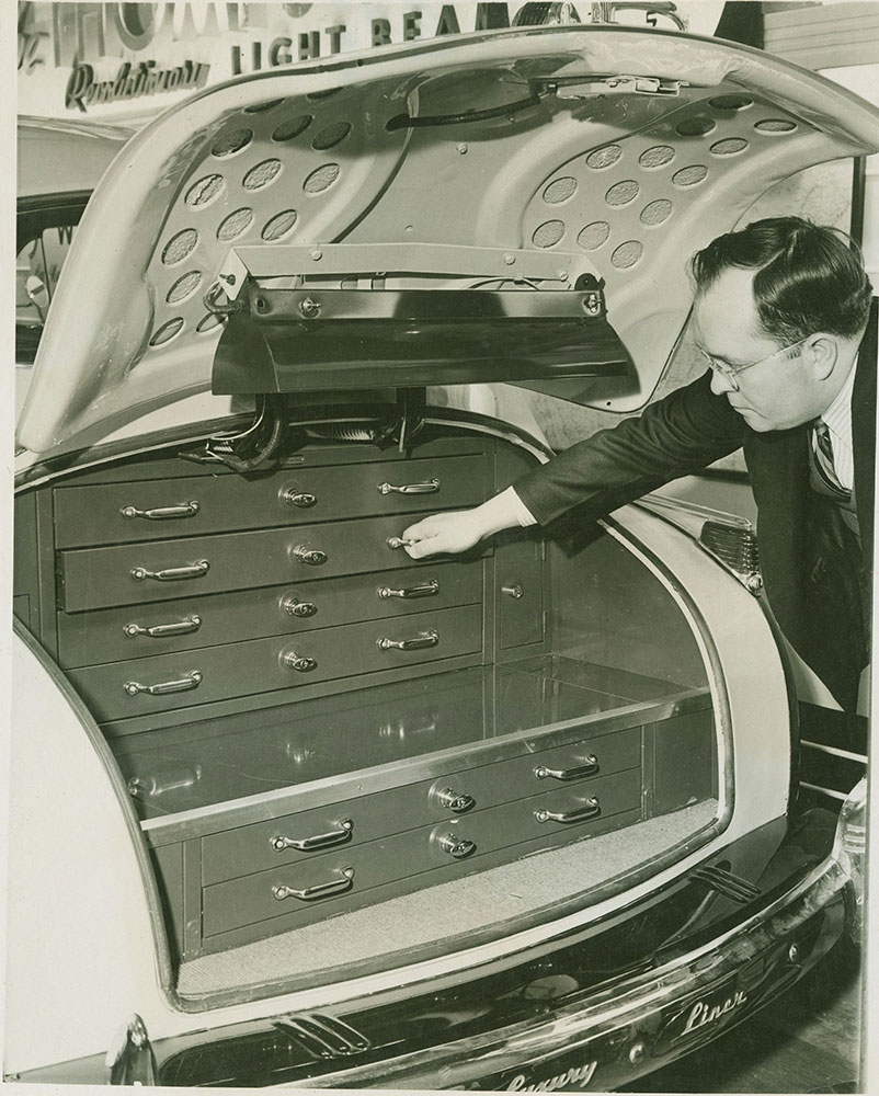 Dodge- Built-in Cabinets for Traveling Salesmen, 1941.