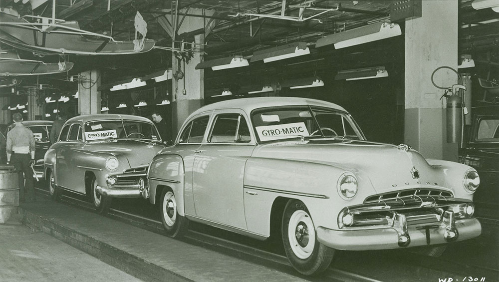 Dodge Final Assembly Line 1952: Gyro-Matic transmission