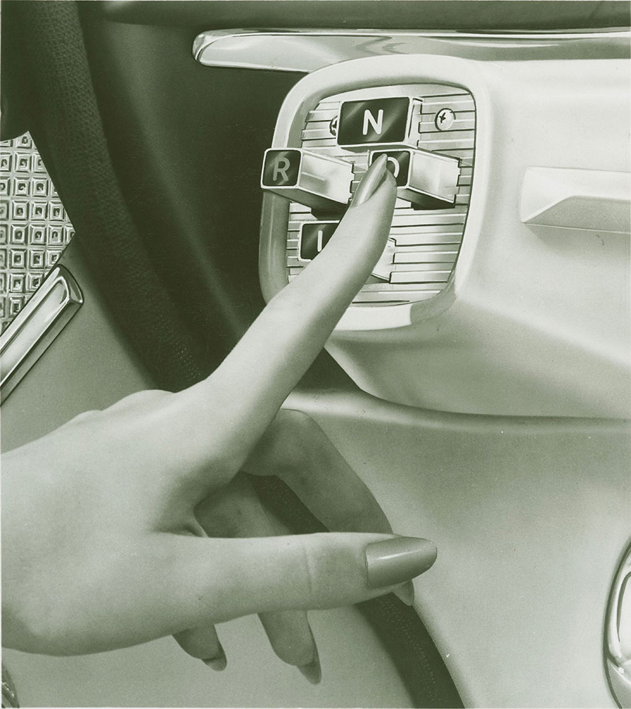 Dodge Push-Button controls PowerFlite automatic drive - 1956