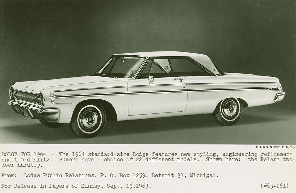 Dodge Polara two-door hardtop - 1964
