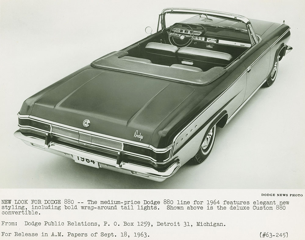 Dodge 880 Convertible- 1964