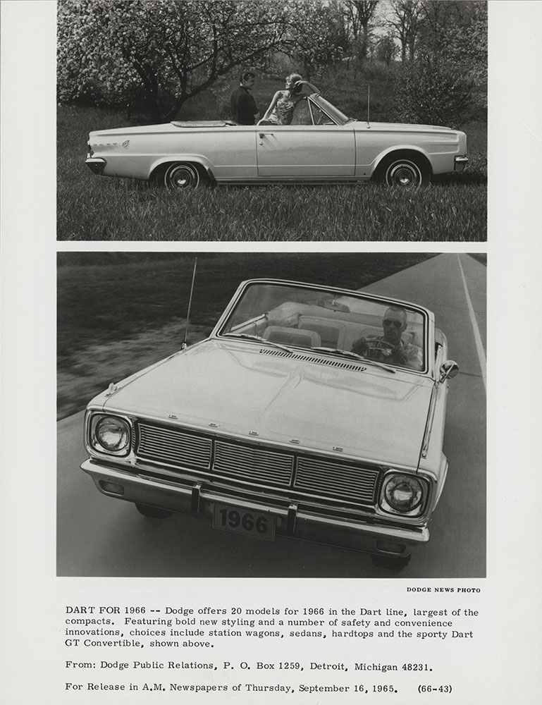 Dodge Dart GT Convertible- 1966