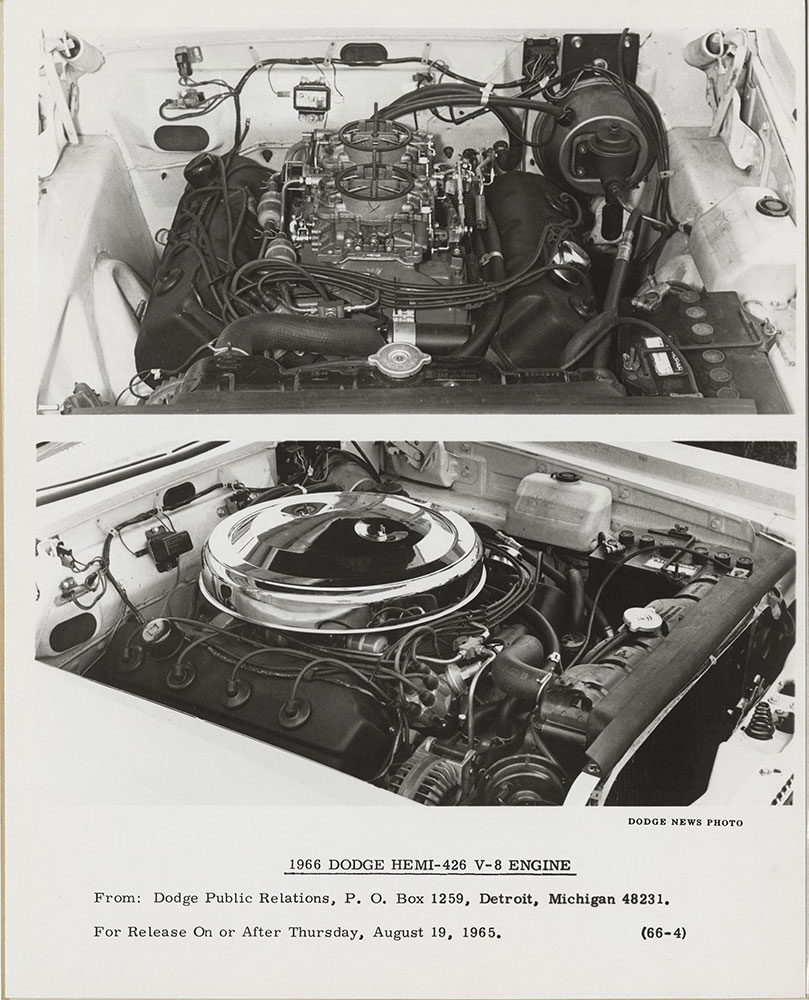 Dodge Hemi-426 V-8- 1966