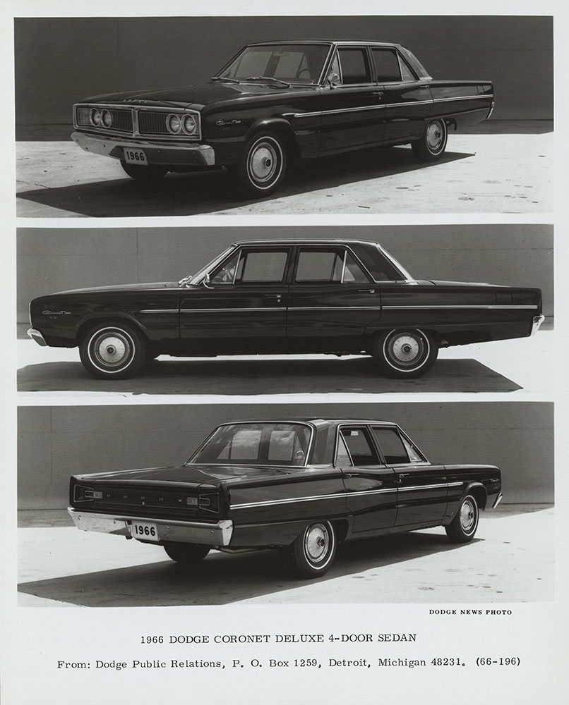Dodge Coronet Deluxe 4-Door Sedan - 1966