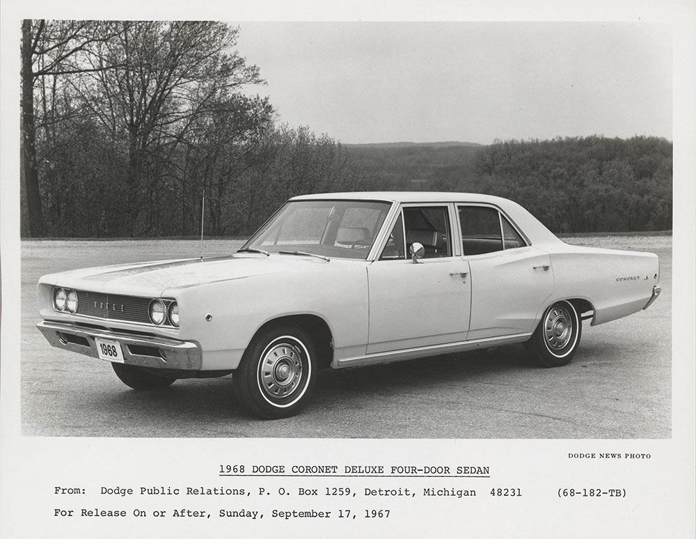 Dodge Coronet Deluxe Four-Door Sedan - 1968