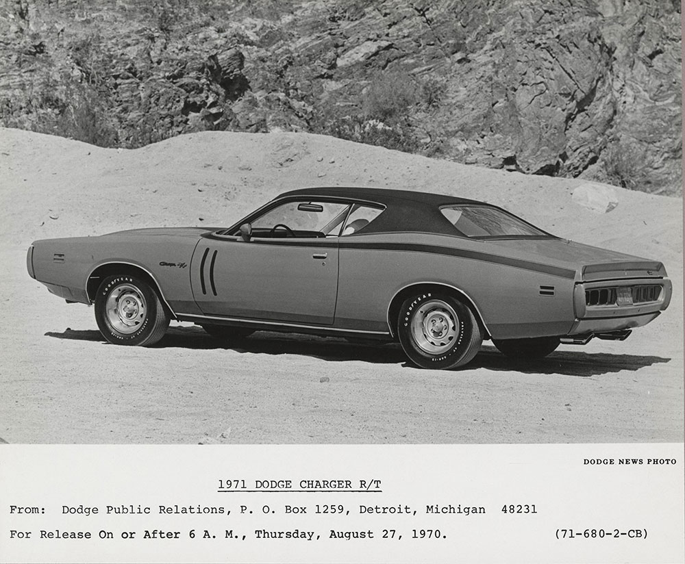 Dodge Charger R/T, two-door hardtop - 1971
