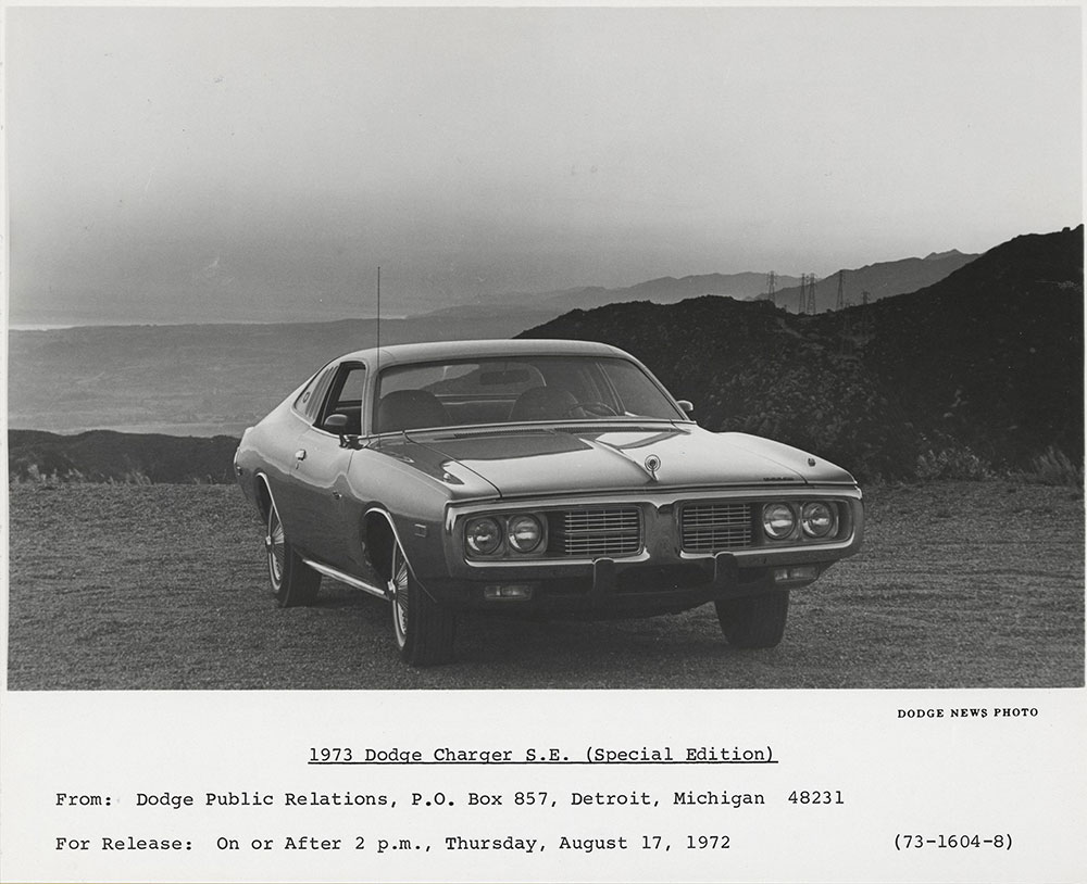 Dodge Charger S.E. (Special Edition)- 1973