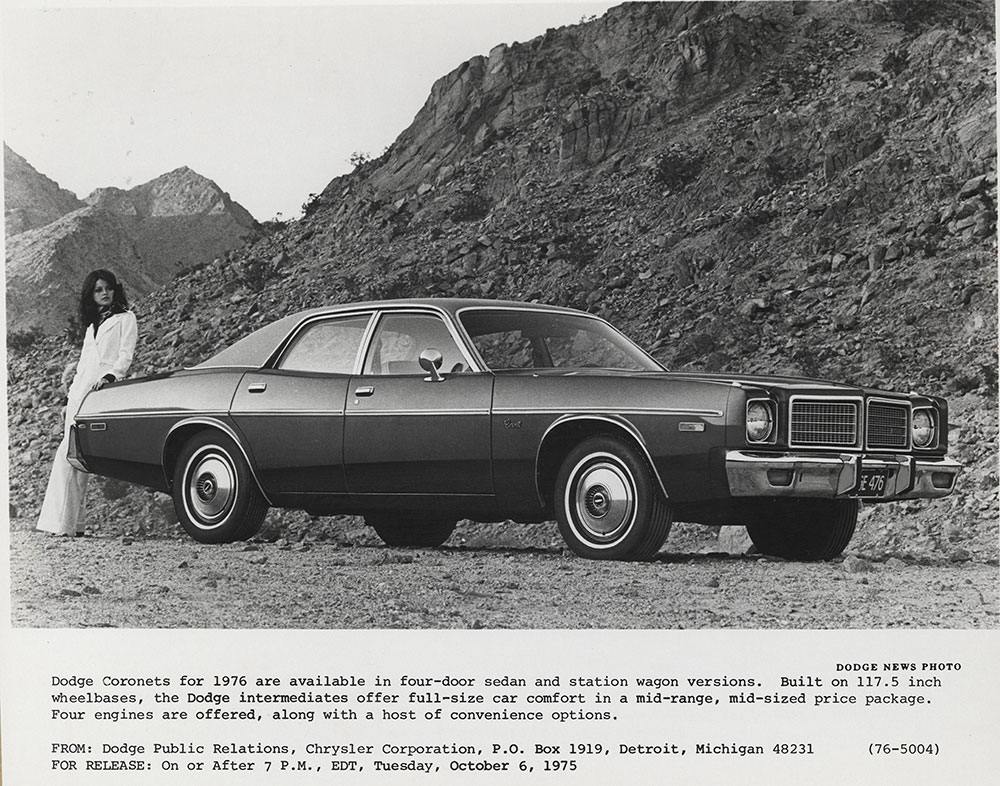 Dodge Coronet four-door sedan - 1976