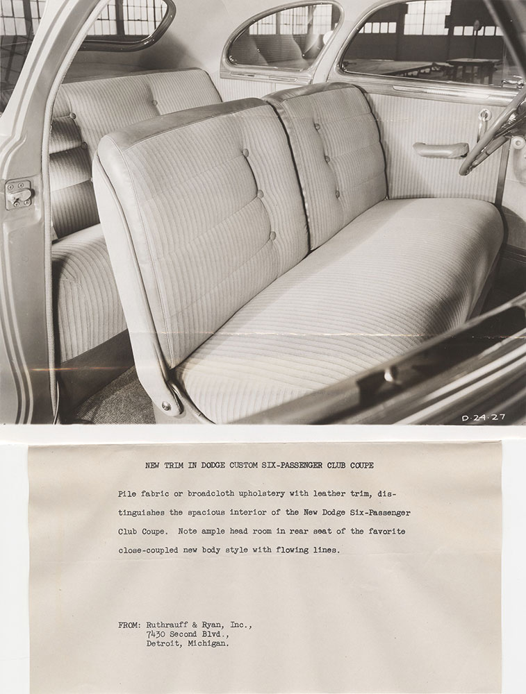 Dodge 1948? Coupe Interior