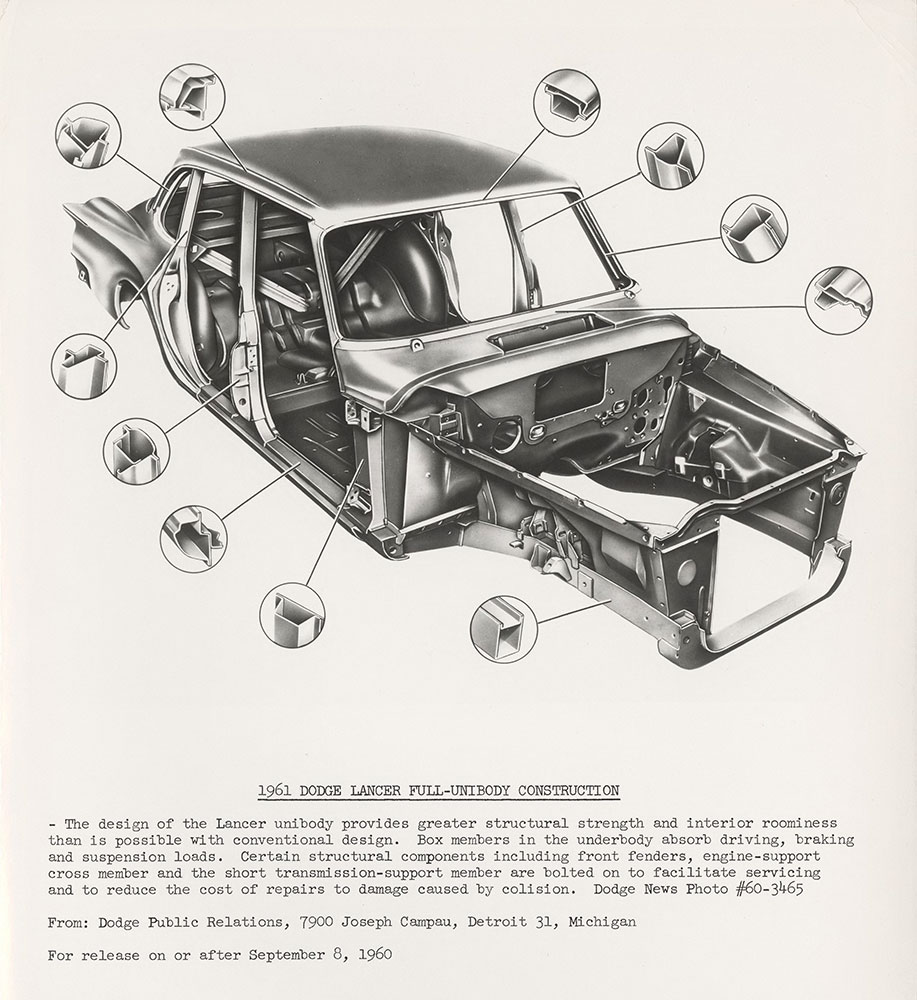 Dodge 1961 Lancer Full-Unibody Construction