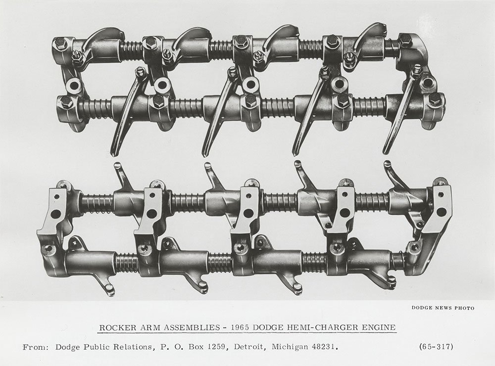 Dodge 1965 Hemi-Charger Engine: Rocker Arm Assemblies