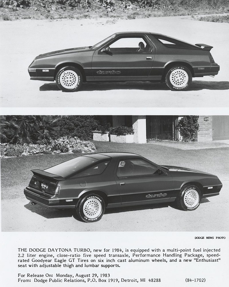 Dodge 1984 Daytona Turbo