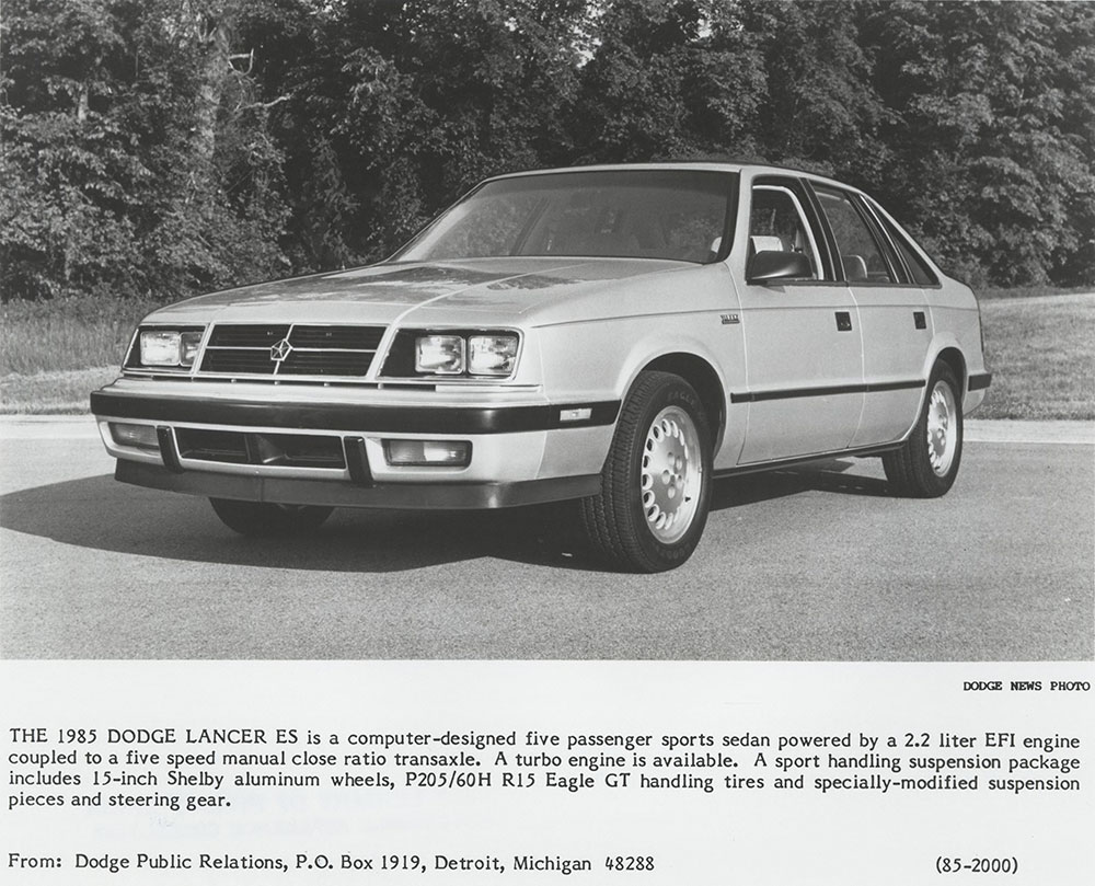 Dodge 1985 Lancer ES