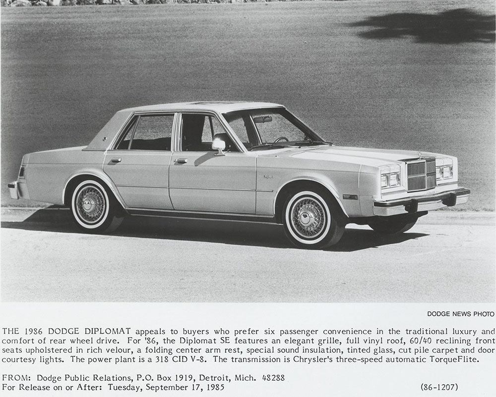 Dodge 1986 Diplomat