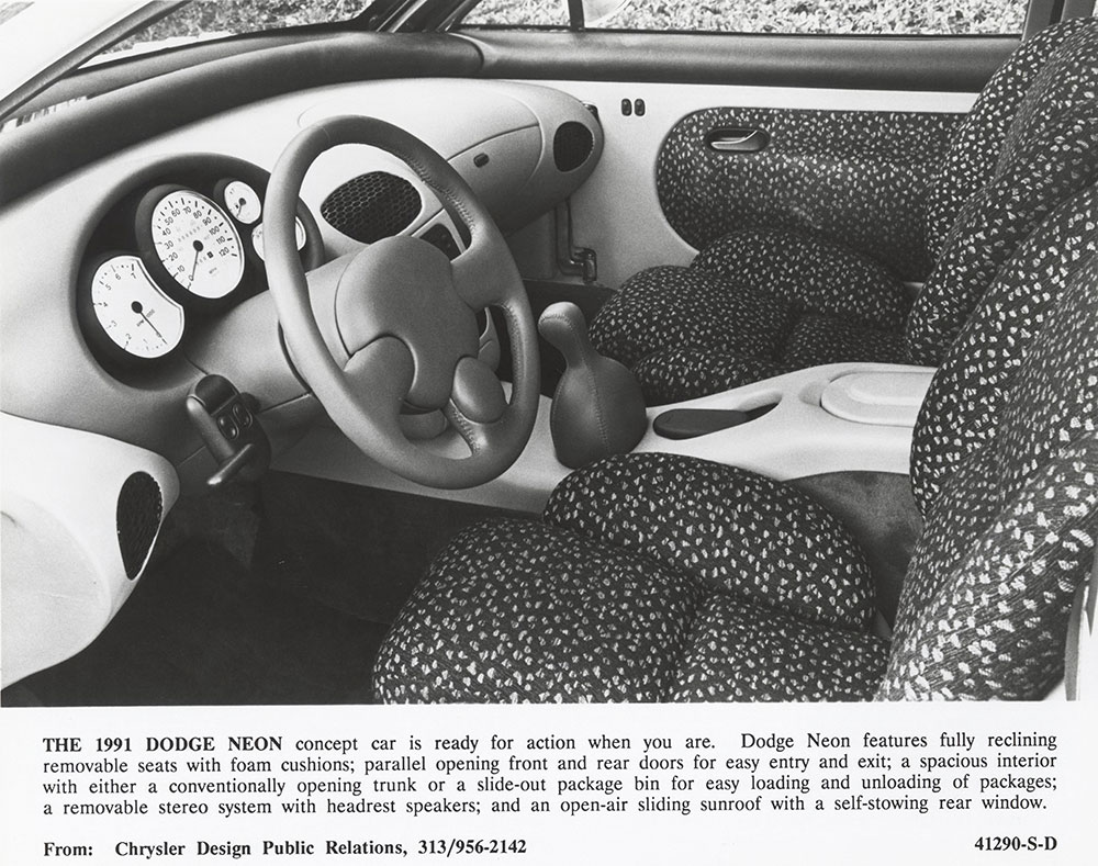 Dodge 1991 Neon concept car Interior