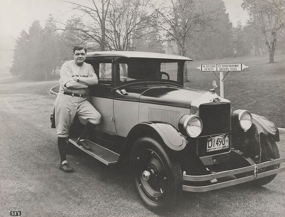 Babe Ruth, Moon Six-Sixty Cabriolet Roadster 1927
