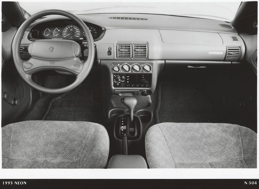 Dodge 1995 Neon interior: dash