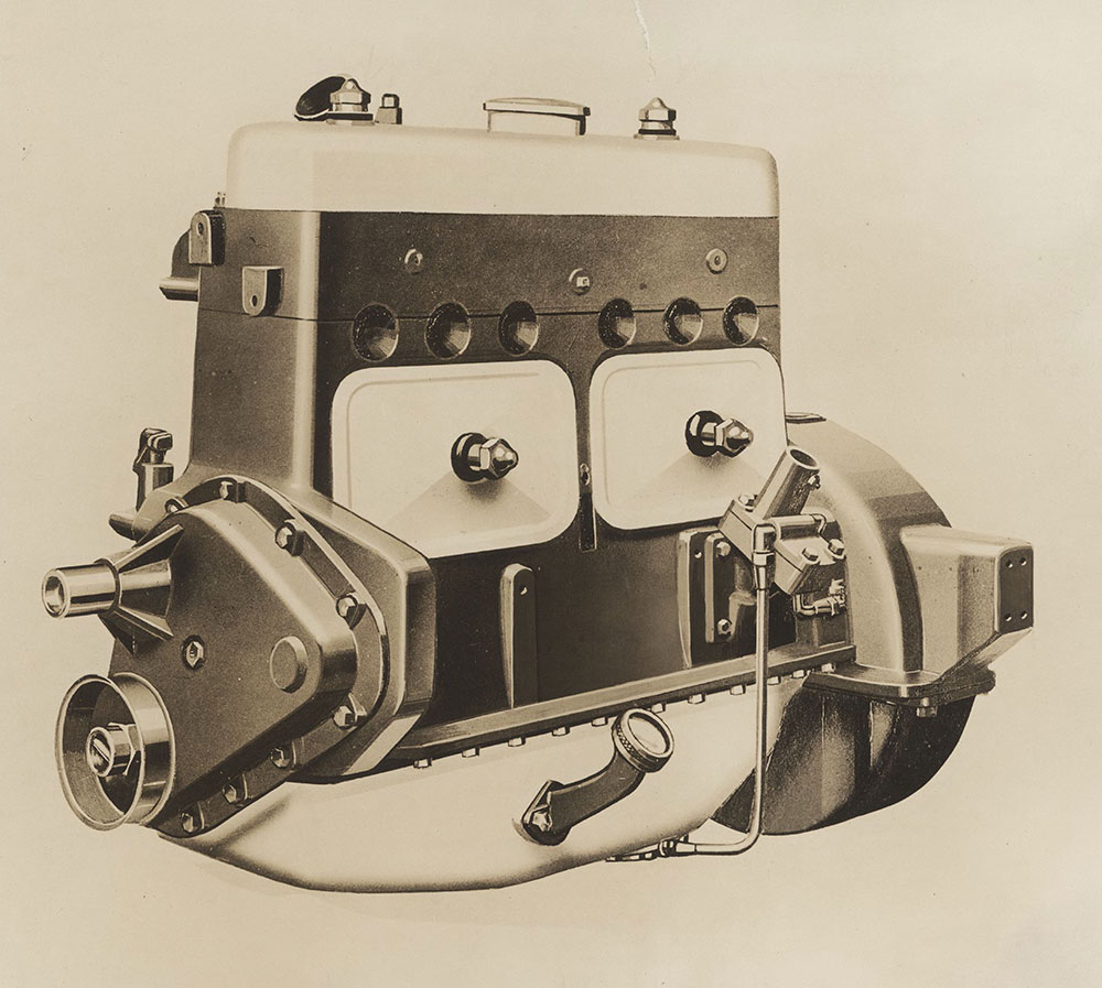 Dort Six Cylinder engine, left side view: 1923