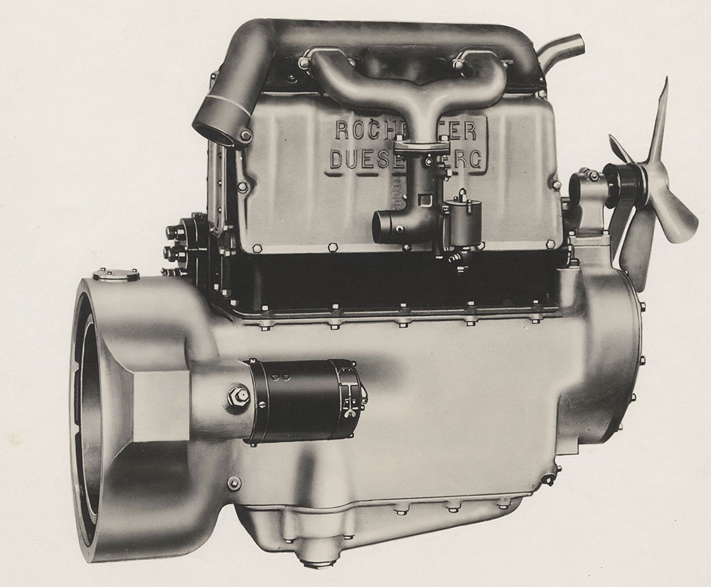 Rochester Duesenberg Four cylinder engine