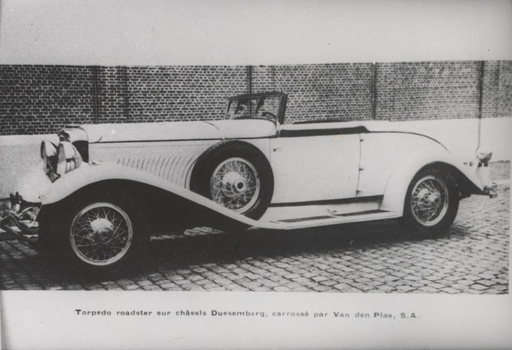Duesemberg Model J Torpedo Roadster, bodywork by Van den Plas, S.A.