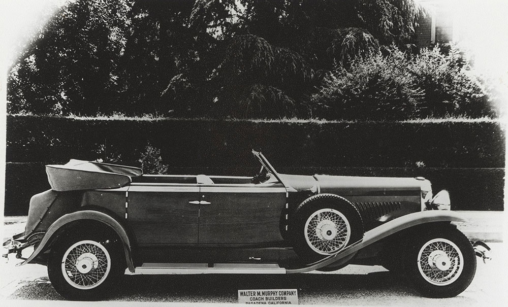 Duesenberg Model J, with convertible sedan bodywork by Walter M. Murphy Company Coach Builders