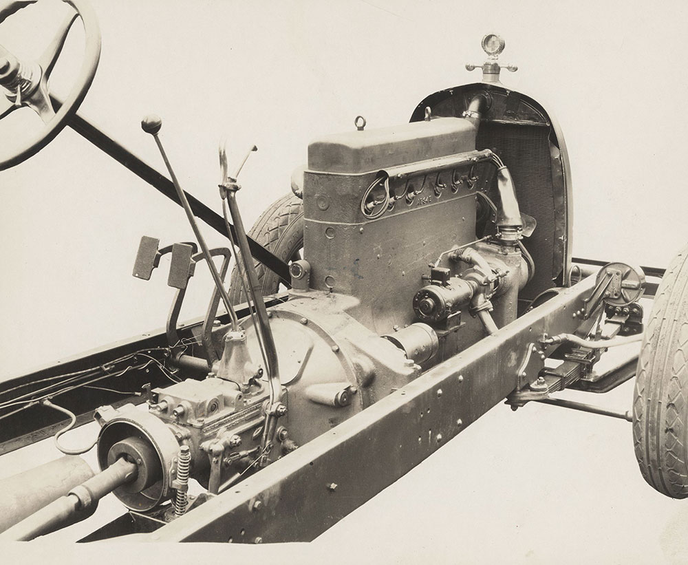 DuPont, engine detail, transmission, handbrake:1927