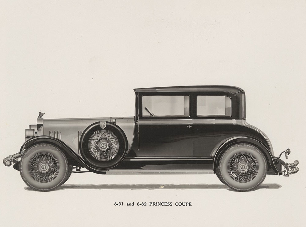 Elcar 8-91 and 8-82 Princess Coupe: 1928