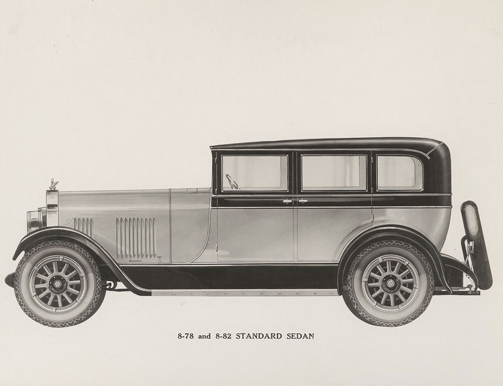 Elcar Model 8-78 and 8-82 standard sedan: 1928