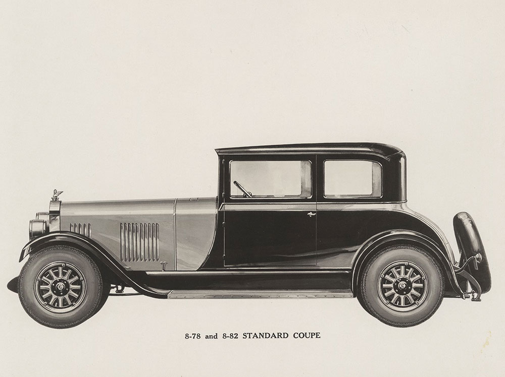 Elcar Model 8-78 and 8-82 standard coupe: 1928