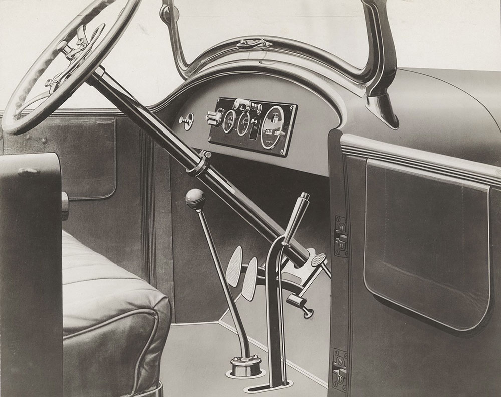 Elgin Six 1919 Driving Compartment