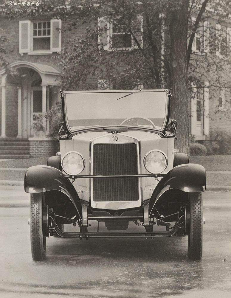 Erskine Six, front view, radiator: 1927